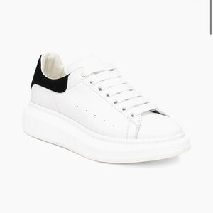 Alexander McQueen White and Black Sneakers